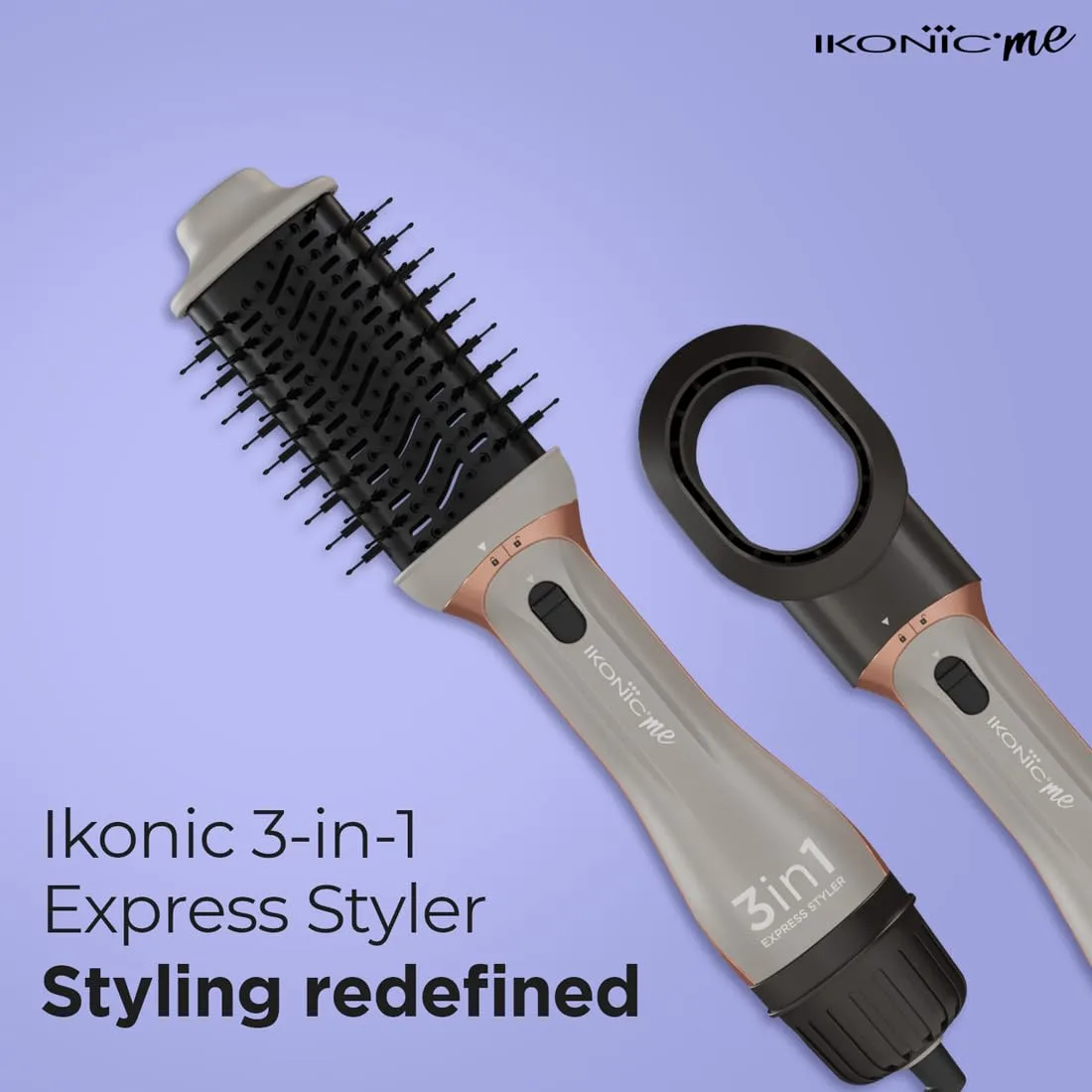 IKONIC 3 in 1 Express Styler Grey for Womens image 8