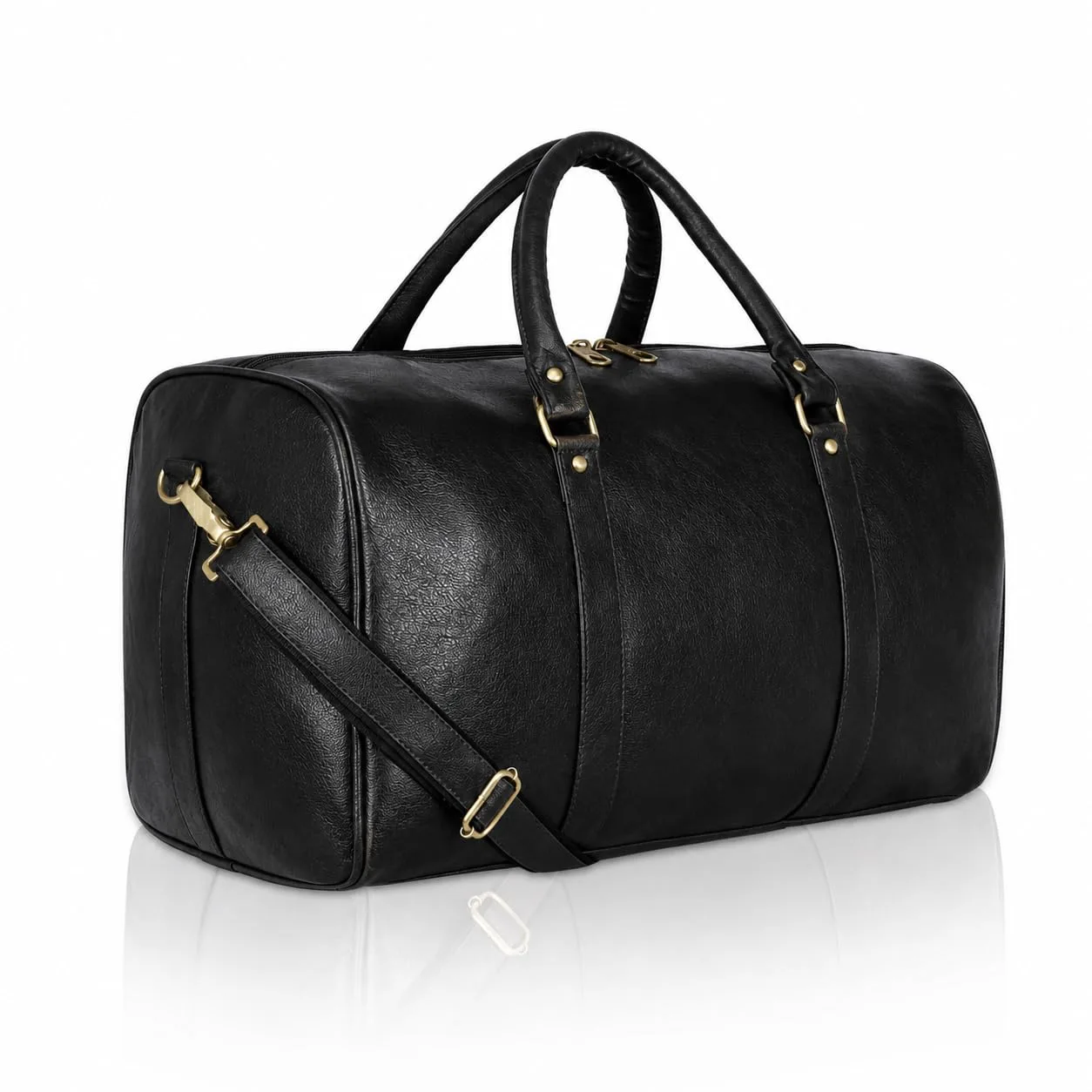Buy ZAINTO Unisex Duffel Bag for Travelling in Flight Latest Travel Faux Leather Duffle Bags for Men and Women (Tan) at nearme.com.np image 8