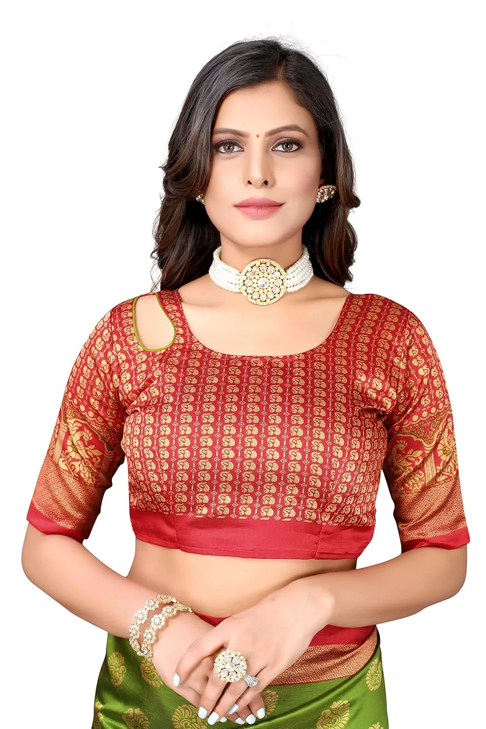 Women's Jacquard Art Silk image 5