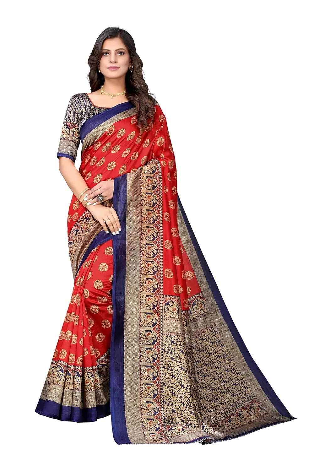 Women's Jacquard Art Silk image 6