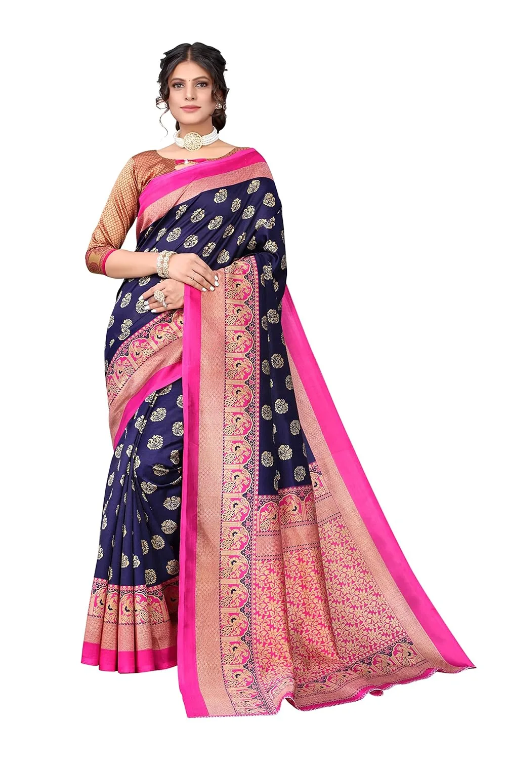 Women's Jacquard Art Silk image 7