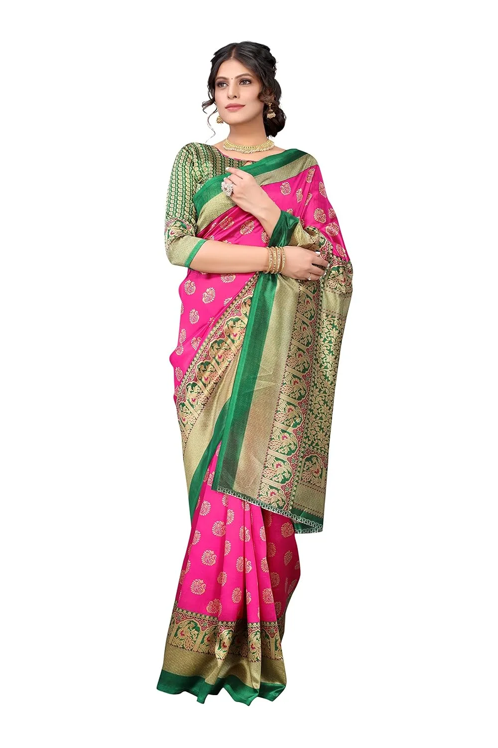Women's Jacquard Art Silk image 8