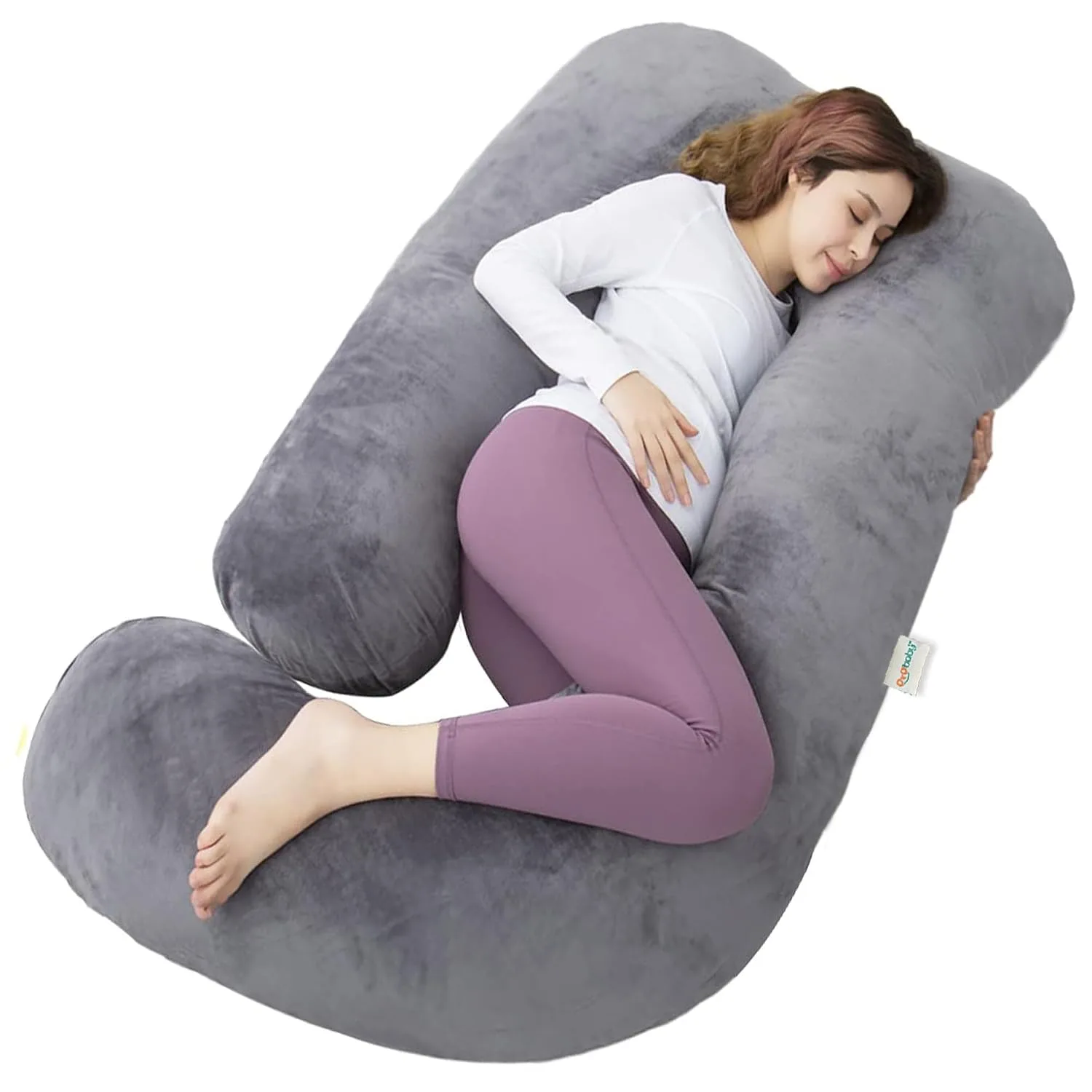 J-Shape Pregnancy Pillow Full Body Maternity Support