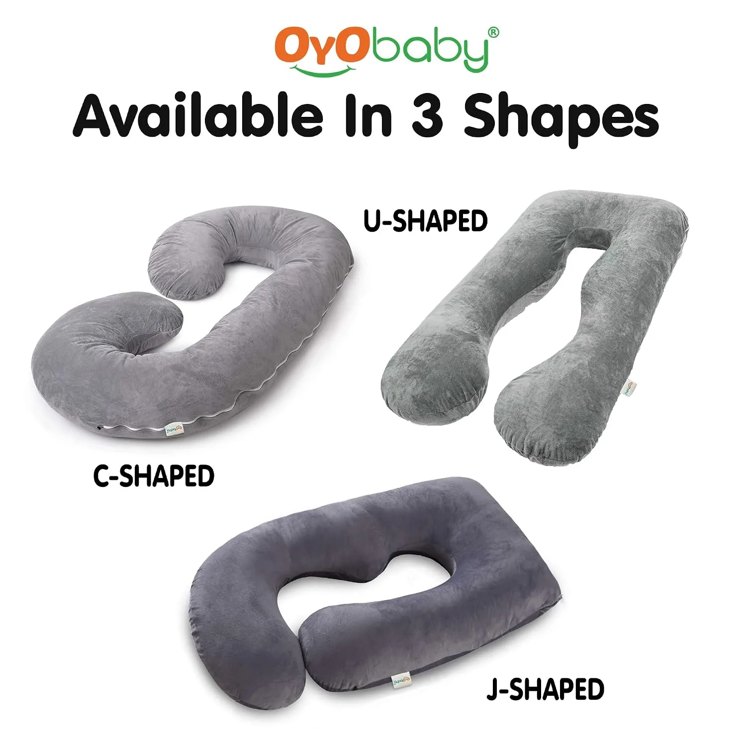 J-Shape Pregnancy Pillow Full Body Maternity Support image 6