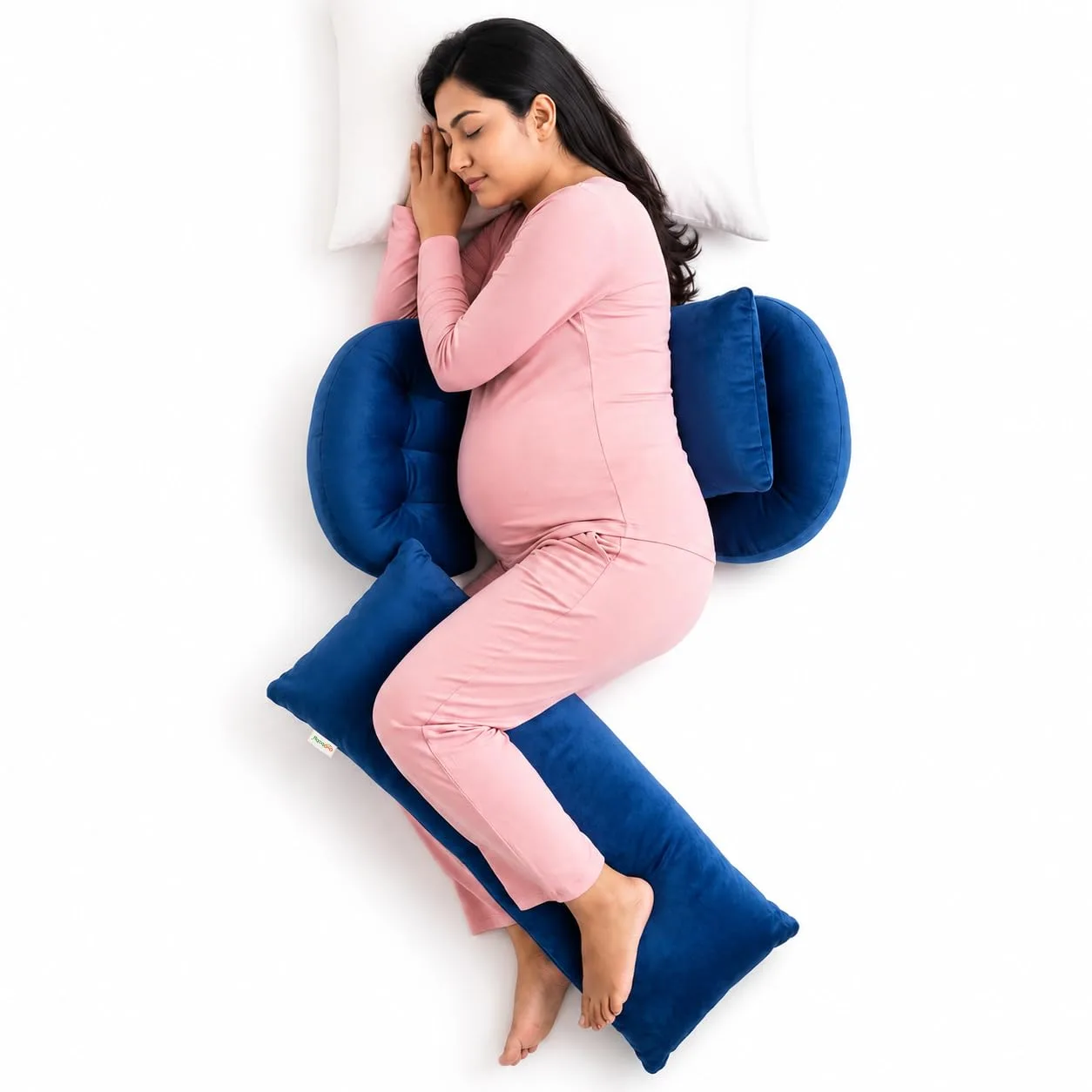 J-Shape Pregnancy Pillow Full Body Maternity Support image 8