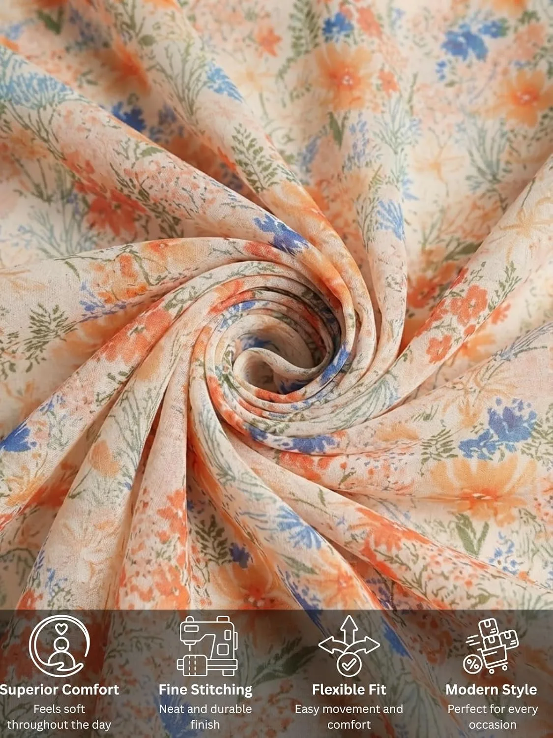 Buy GRECIILOOKS Women Printed Kurti Set with Sharara Pants | Ethnic Kurta Set for Women | Party Outfit Traditional Dress for Woman | Flared Palazzo Kurta Set at nearme.com.np image 4