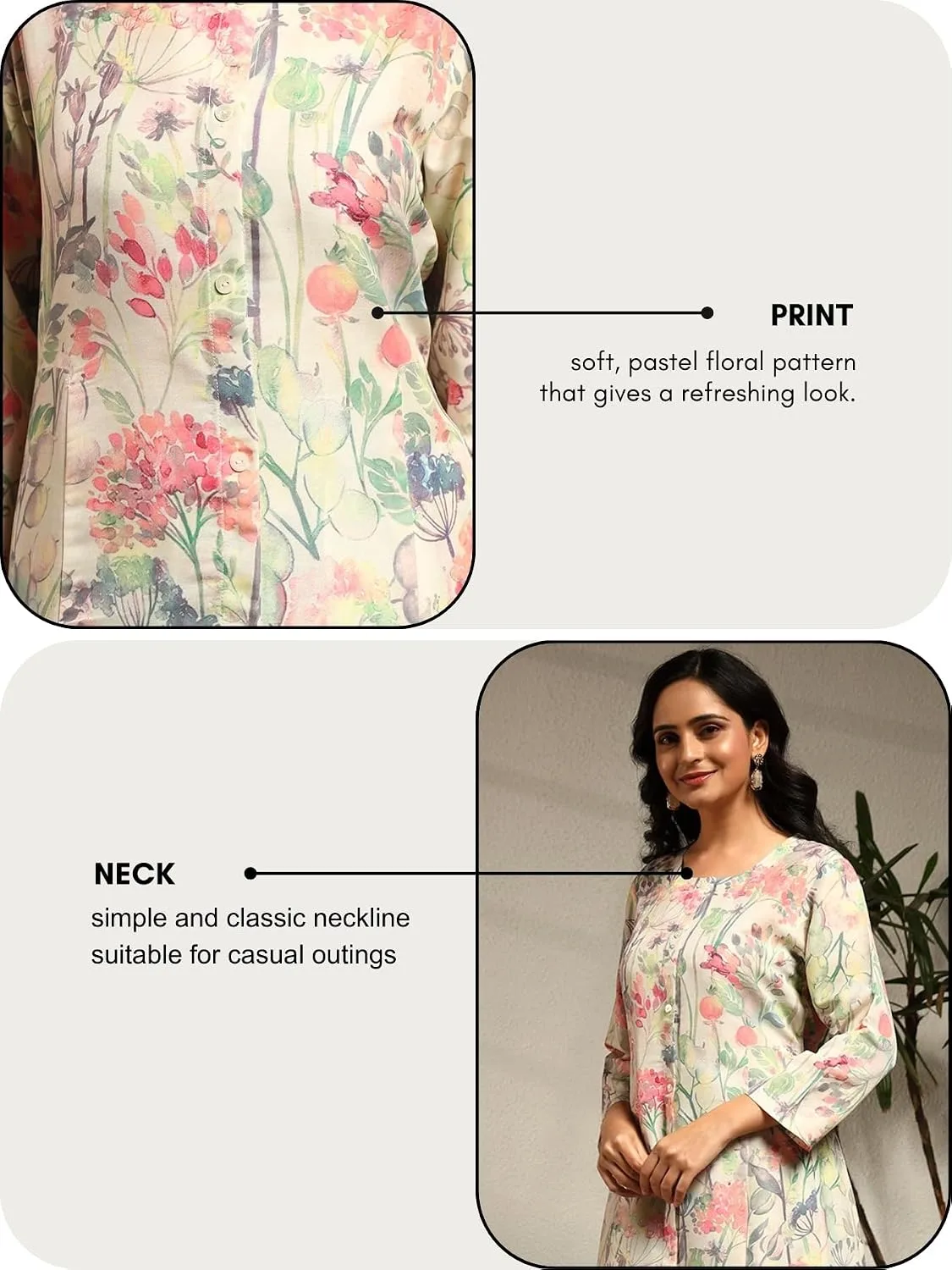 Rayon A-Line Printed Kurta with Palazzo for Women Ethnic Co-ord Set at nearme.com.np image 4
