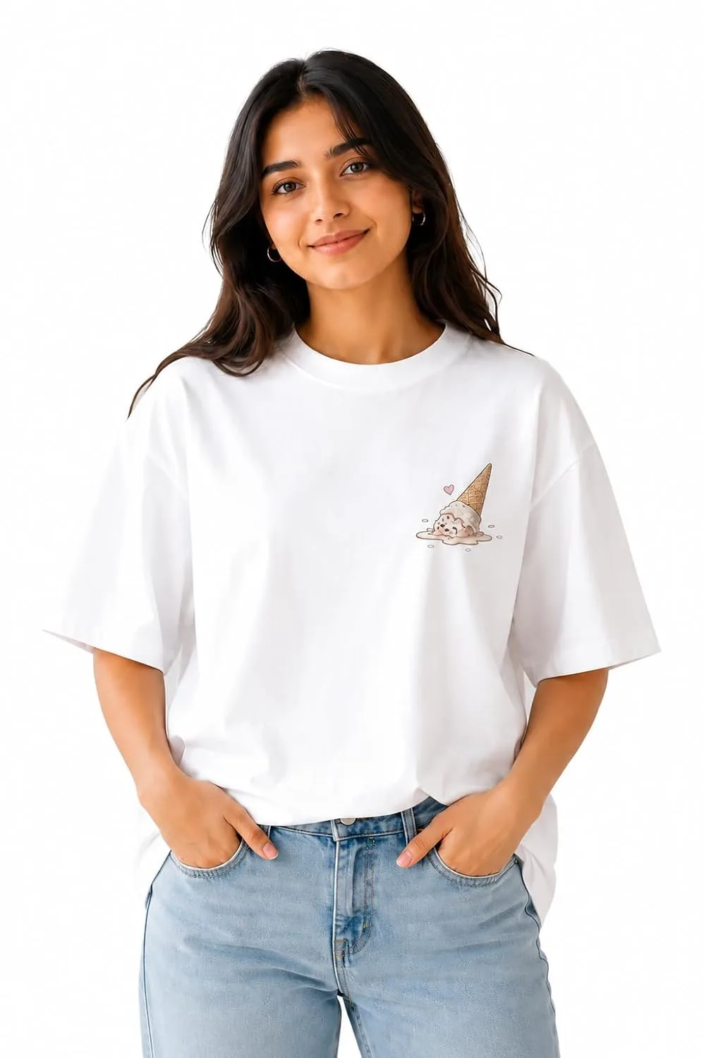Women's Oversized T-Shirt with Front Graphic buy at nearme.com.np