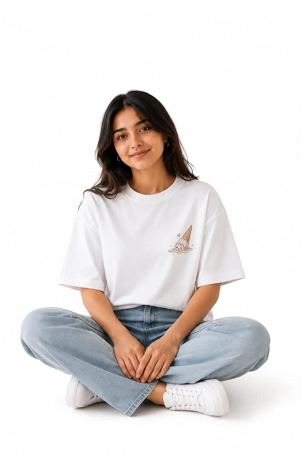 Women's Oversized T-Shirt with Front Graphic buy at nearme.com.np image 5