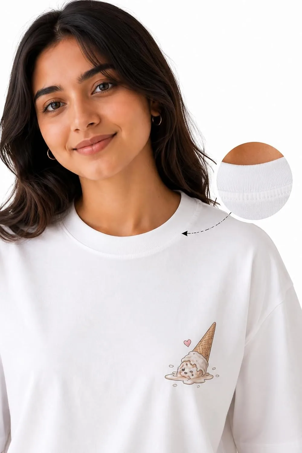 Women's Oversized T-Shirt with Front Graphic buy at nearme.com.np image 6