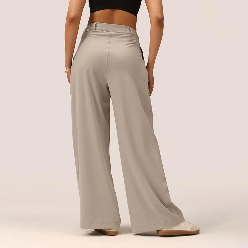 Buy BlissClub Womens Cloud Korean Pants, High-Rise fit, Wide-Leg Silhouette, Soft-Handfeel, All-Day Comfort, Citywear at nearme.com.np image 4