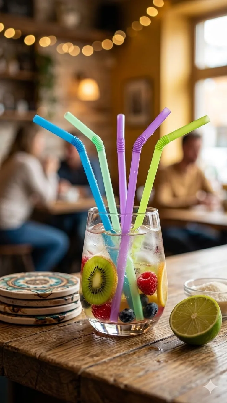 Flexible Straw, Bendable Design for Easy Drinking Pack of 80 image 2