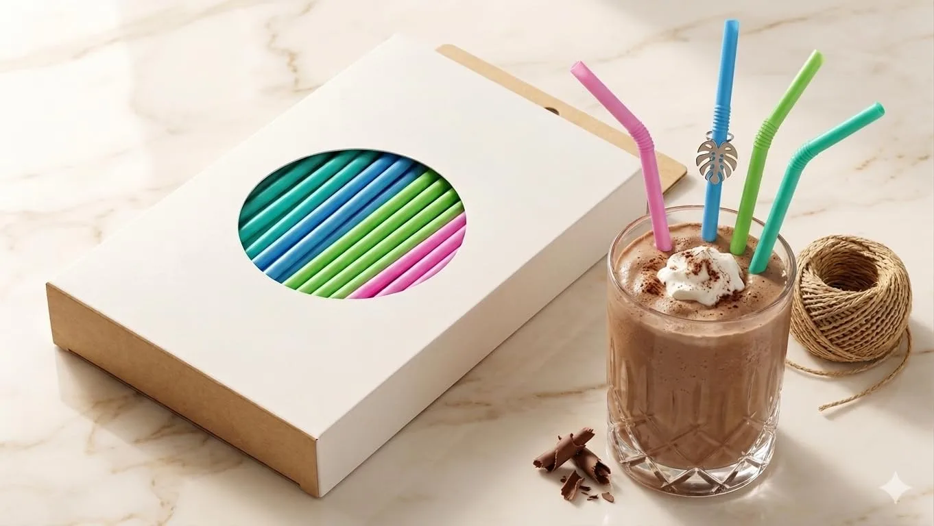 Flexible Straw, Bendable Design for Easy Drinking Pack of 80 image 3