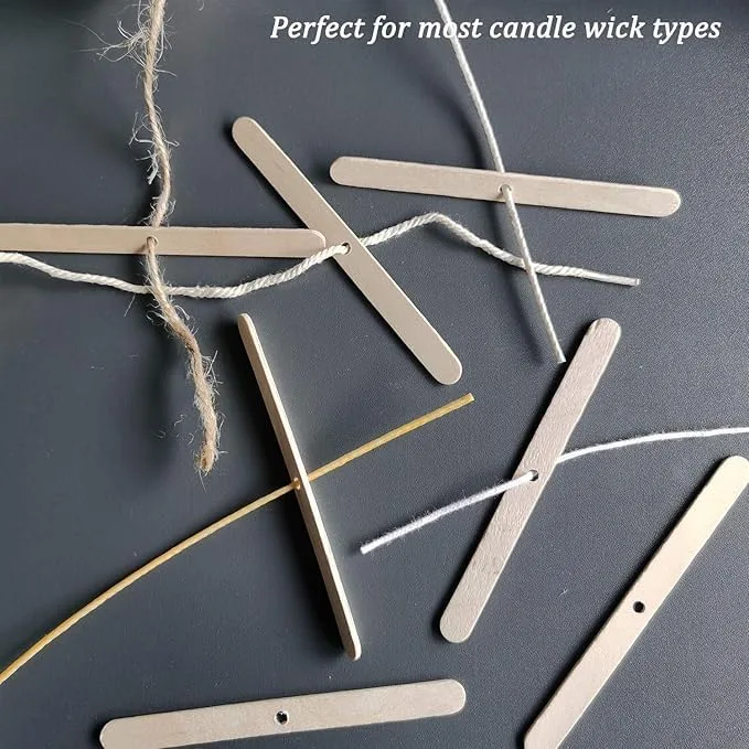 Wooden Wick Stick -50Pcs|Wick Holders for Candle Making buy at Near Me Online image 4