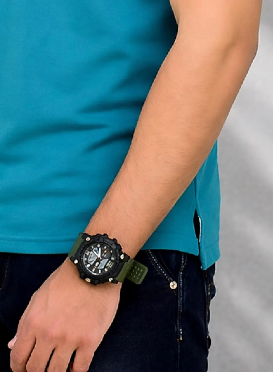 Buy Men's Cotton Blend Half Sleeve Polo Neck T-Shirt at nearme.com.np image 29