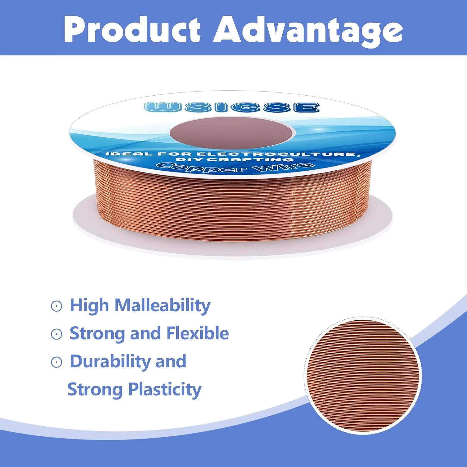 24 Gauge 99.9% Copper Wire, 200 Ft | Pure Bare Copper Buy Online Near Me Store Nepal image 3