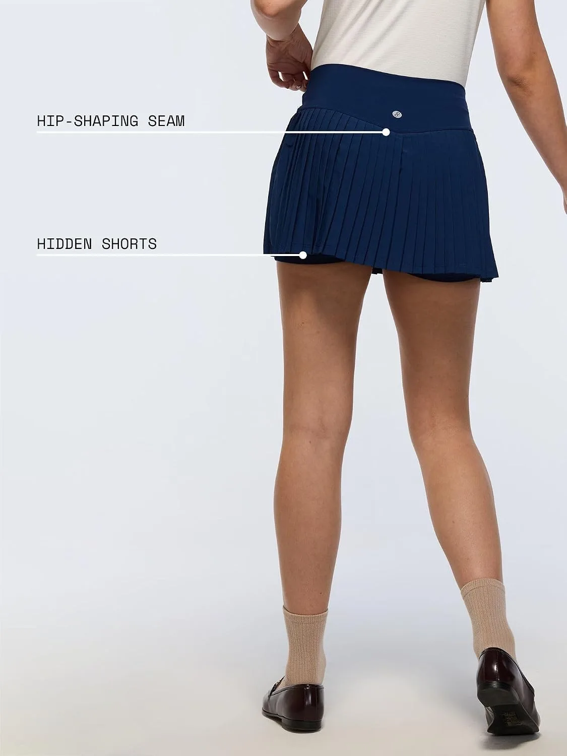 CAVA Navy Plie Pleated Skort image 10
