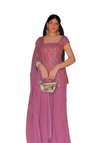 Buy 90's Indian Dresses for Parties | Luxury Designer Salwar Suits for Women at Near Me Store image 2 — Rani Pink