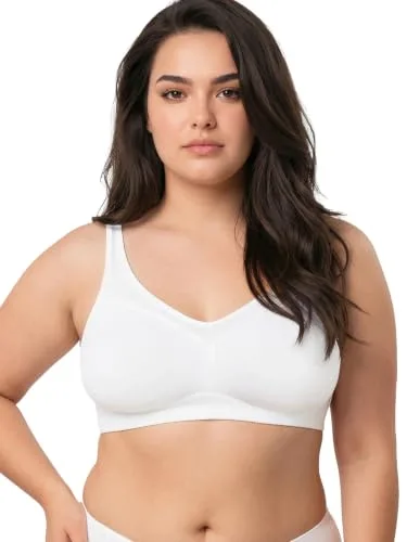Buy Enamor Full Support Minimizer Cotton Bra For Women Non-Padded, Non-Wired & Full Coverage With Seamless Cup at nearme.com.np image 5 — White