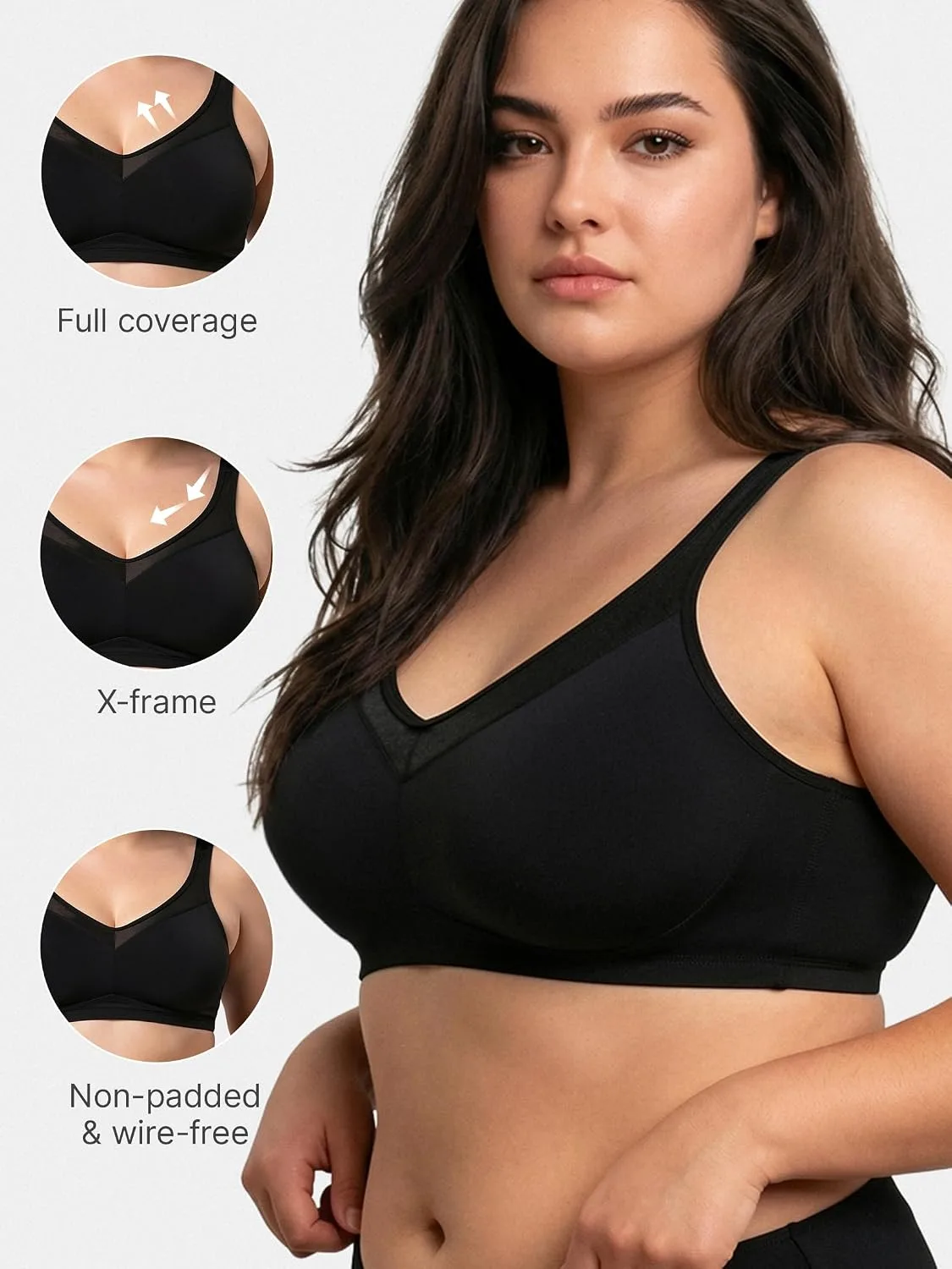 Buy Enamor Full Support Minimizer Cotton Bra For Women Non-Padded, Non-Wired & Full Coverage With Seamless Cup at nearme.com.np image 11