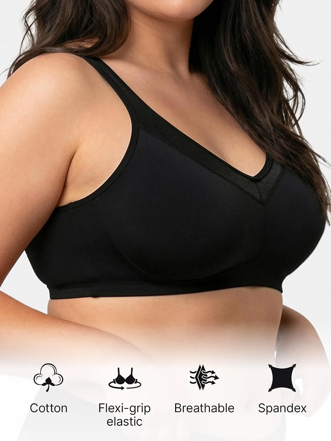Buy Enamor Full Support Minimizer Cotton Bra For Women Non-Padded, Non-Wired & Full Coverage With Seamless Cup at nearme.com.np image 12