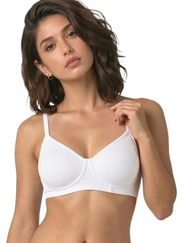 Buy Side Support Shaper Supima Cotton Everyday Bra - Non-Padded, Wirefree & High Coverage at nearme.com.np image 10 — WHITE