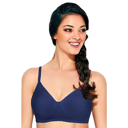 Buy Side Support Shaper Supima Cotton Everyday Bra - Non-Padded, Wirefree & High Coverage at nearme.com.np image 20 — NAVY BLUE