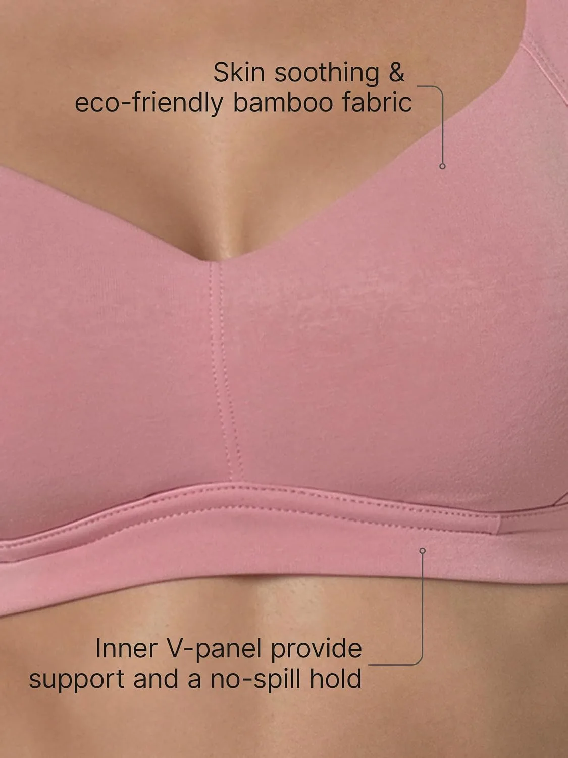 Buy Enamor Bamboo Cotton A077 T-Shirt Bra-Light Padded, Wirefree, Full Coverage at nearme.com.np image 15