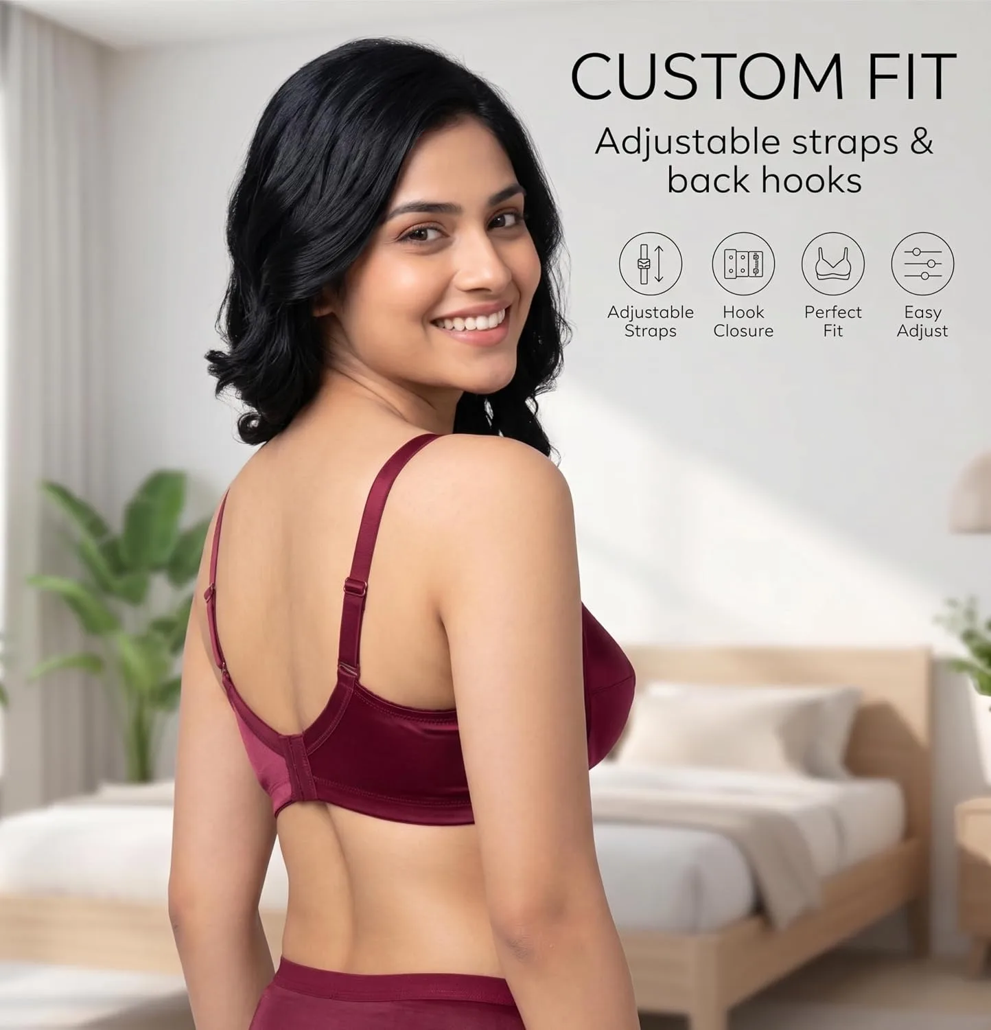 Buy Women's Pure Cotton Blend Non-Padded Wirefree Bra - Pack of 3 Combo at nearme.com.np image 12