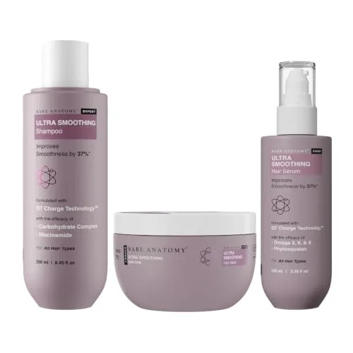 Bare Anatomy Ultra Smoothing Hair Serum image 4 — Ultra Smoothing Shampoo + Hair Mask + Serum