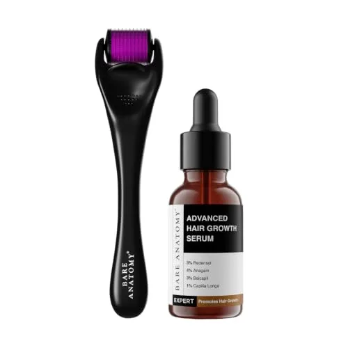 Bare Anatomy Advanced Hair Growth Serum image 4 — Hair Growth Serum + Derma Roller