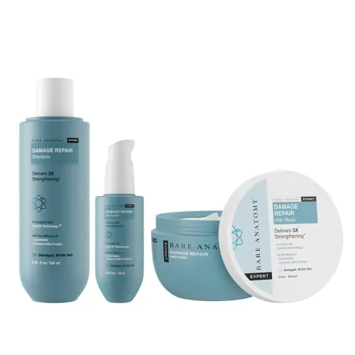 Bare Anatomy Damage Repair Hair Serum image 4 — Shampoo + Hair Mask + Serum