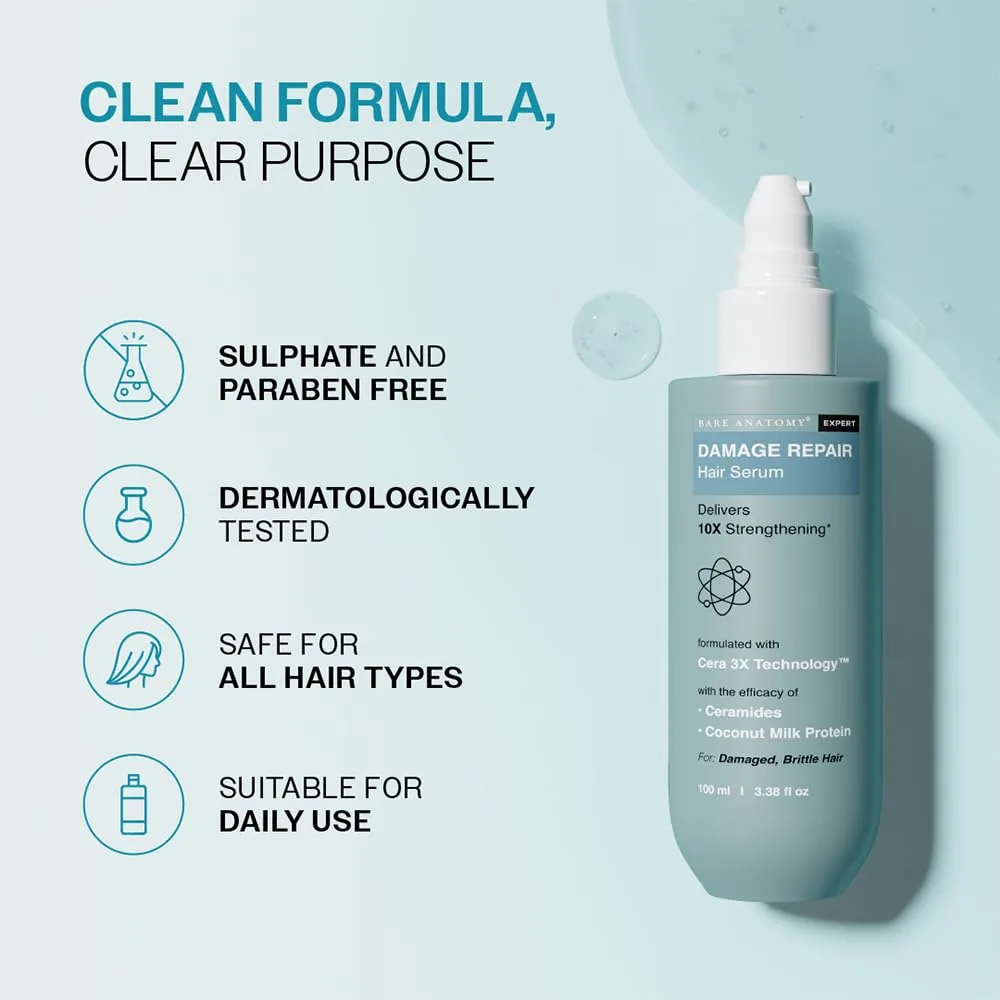 Bare Anatomy Damage Repair Hair Serum image 11